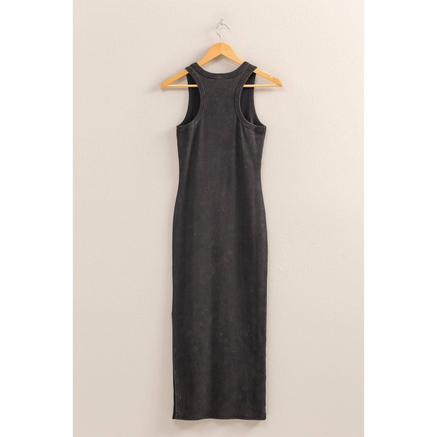 Acid Washed Ribbed Tank Dress