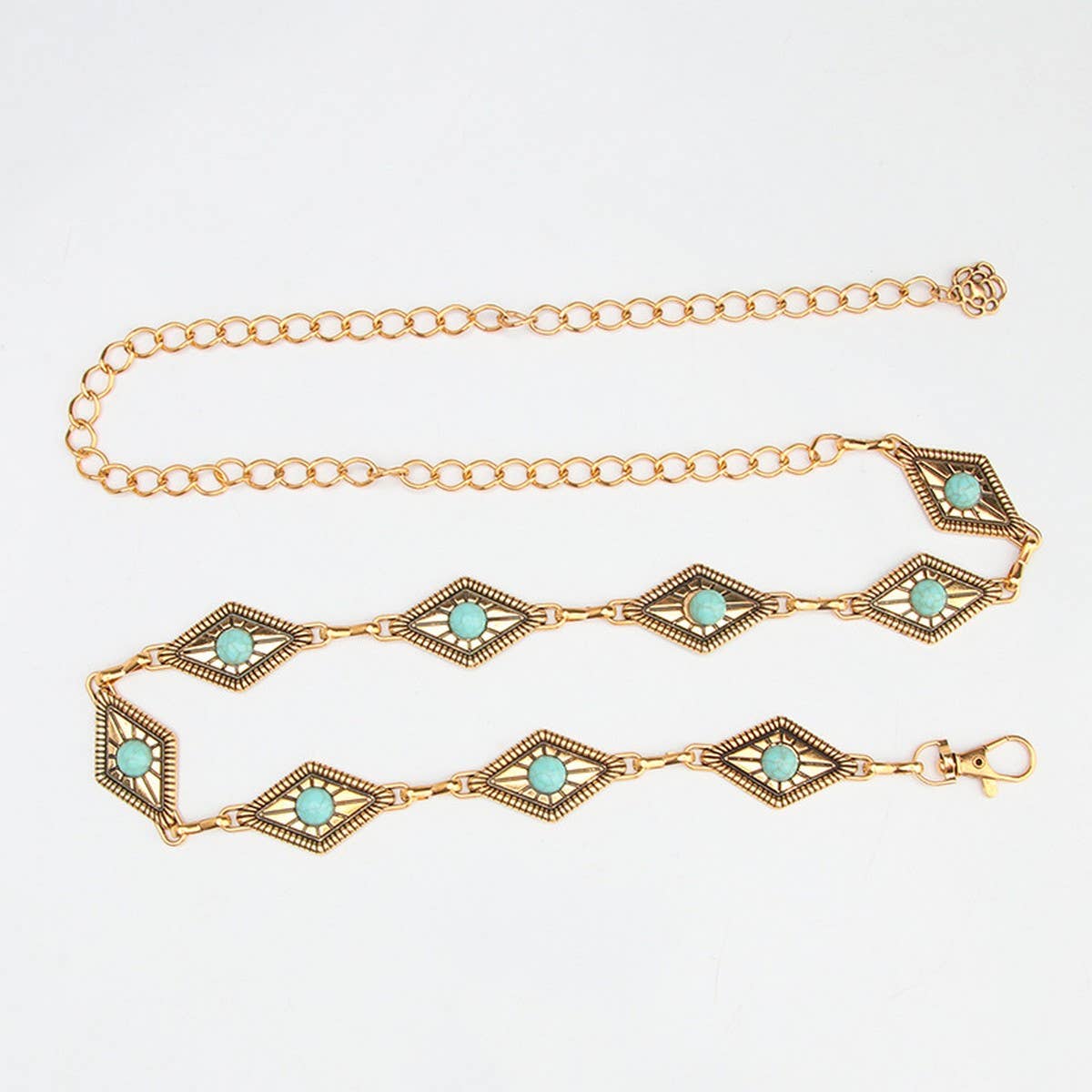 VINTAGE TURQUOISE CHAIN BELTS