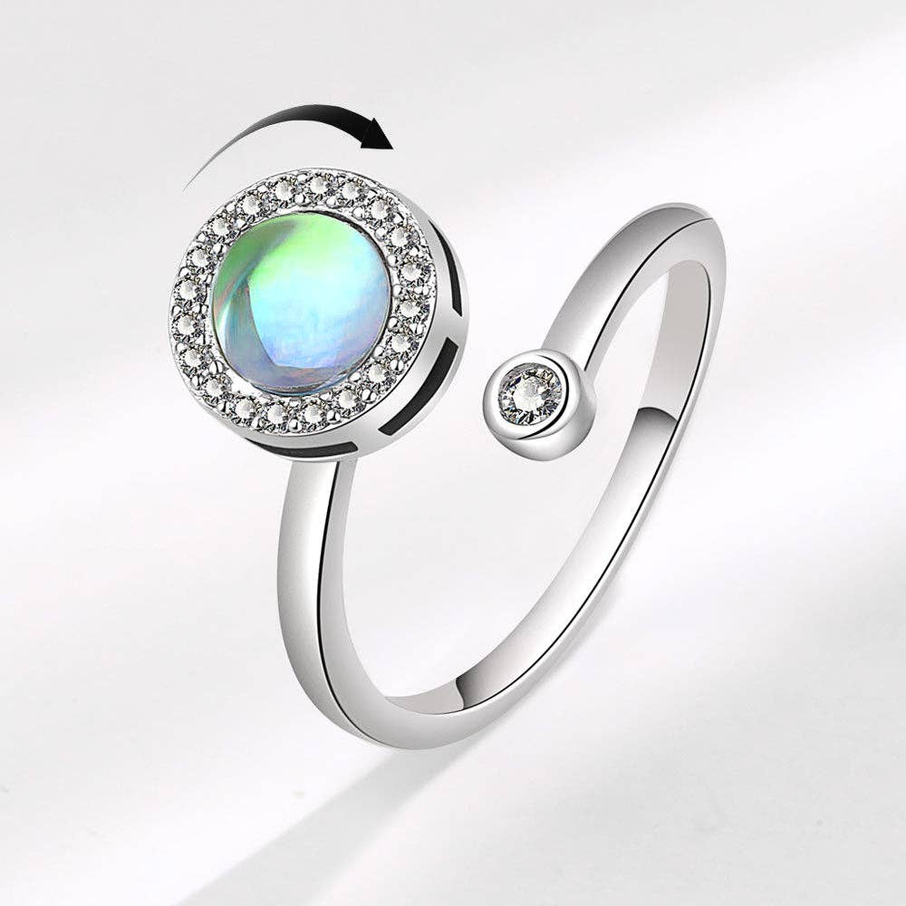 Moonstone Spinner Ring