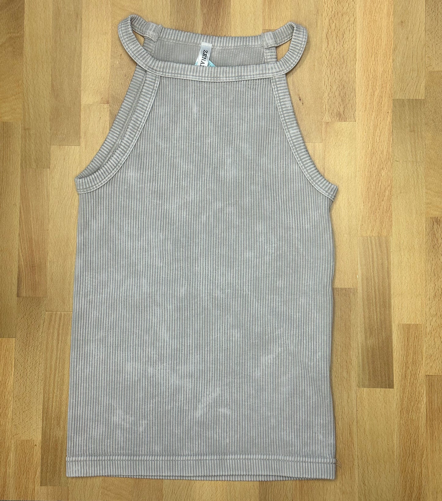 Acid Wash Ribbed Tank