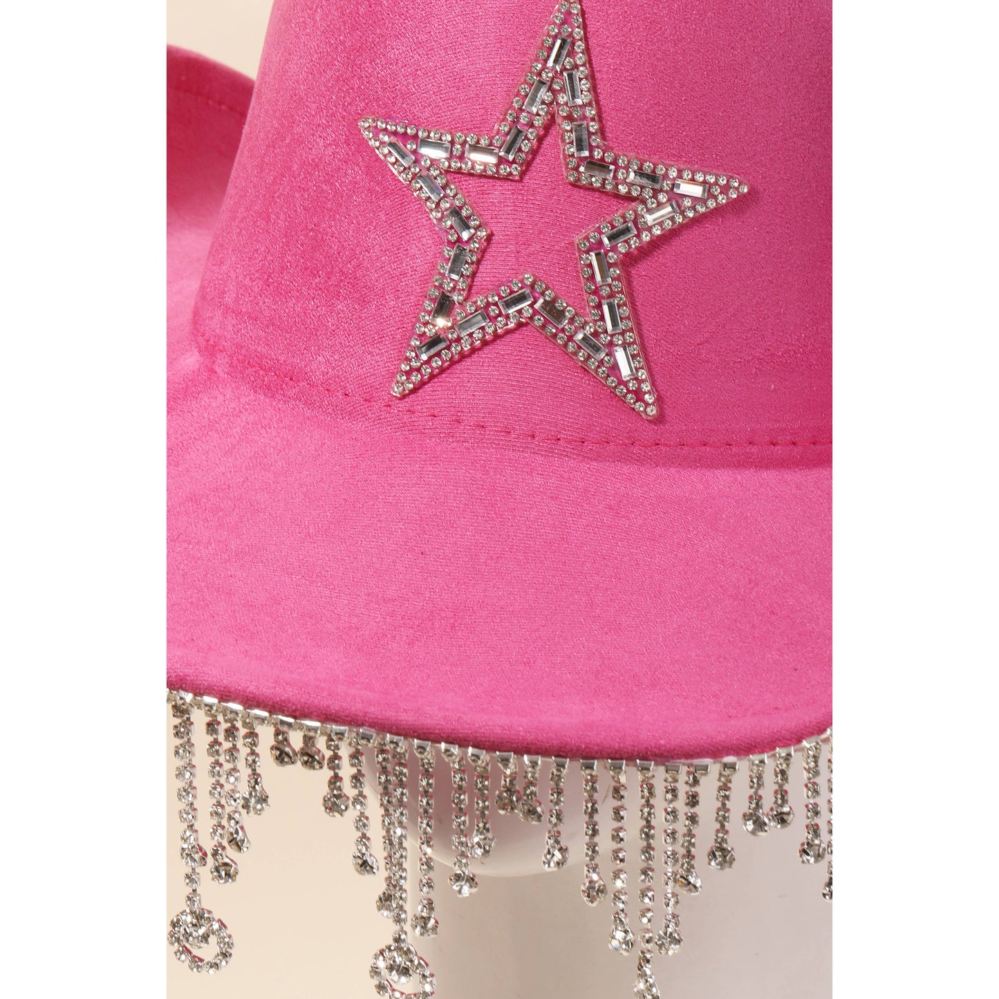 Rhinestone Star Fringe Cowboy Hat