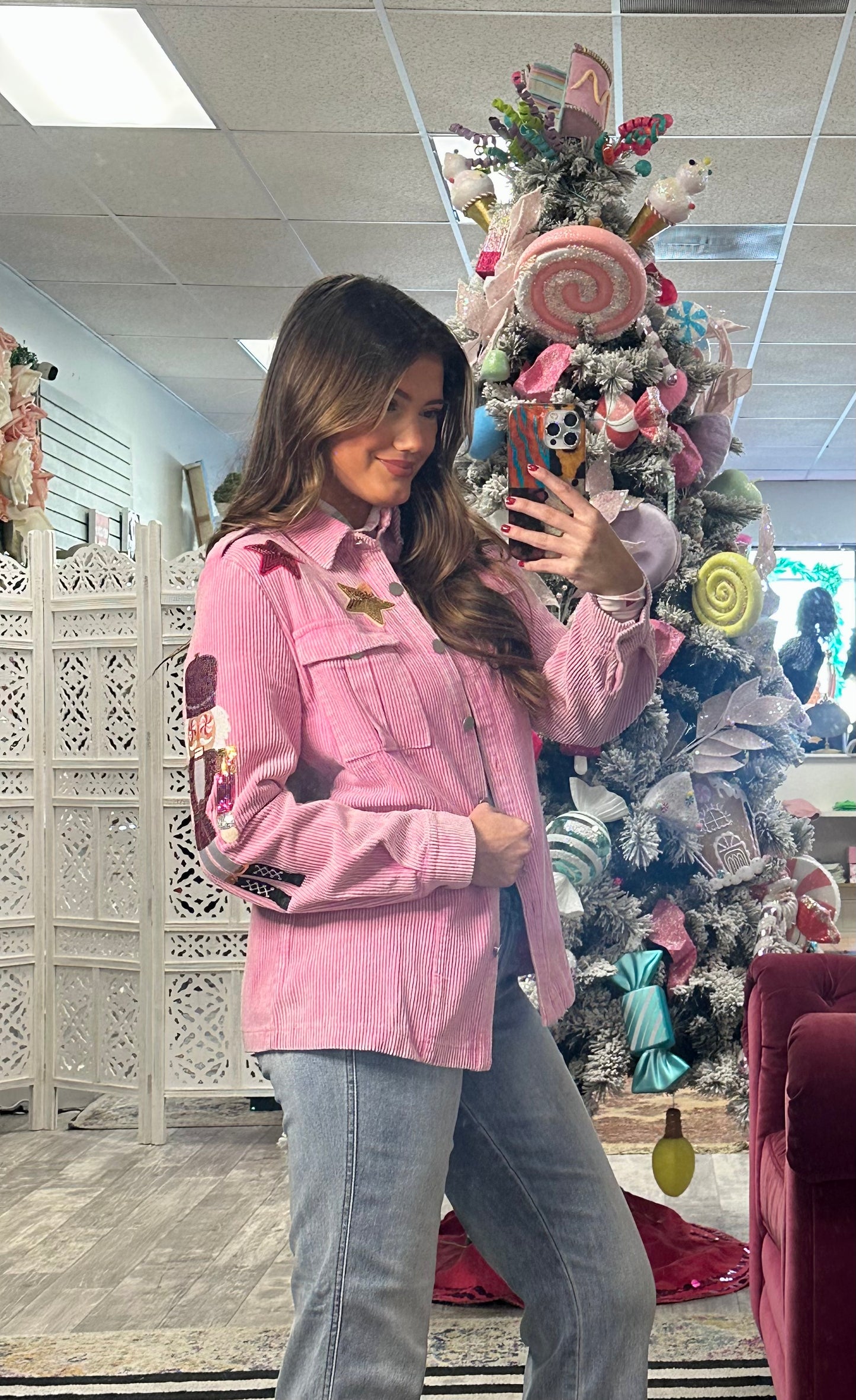 Corduroy Nutcracket Shacket