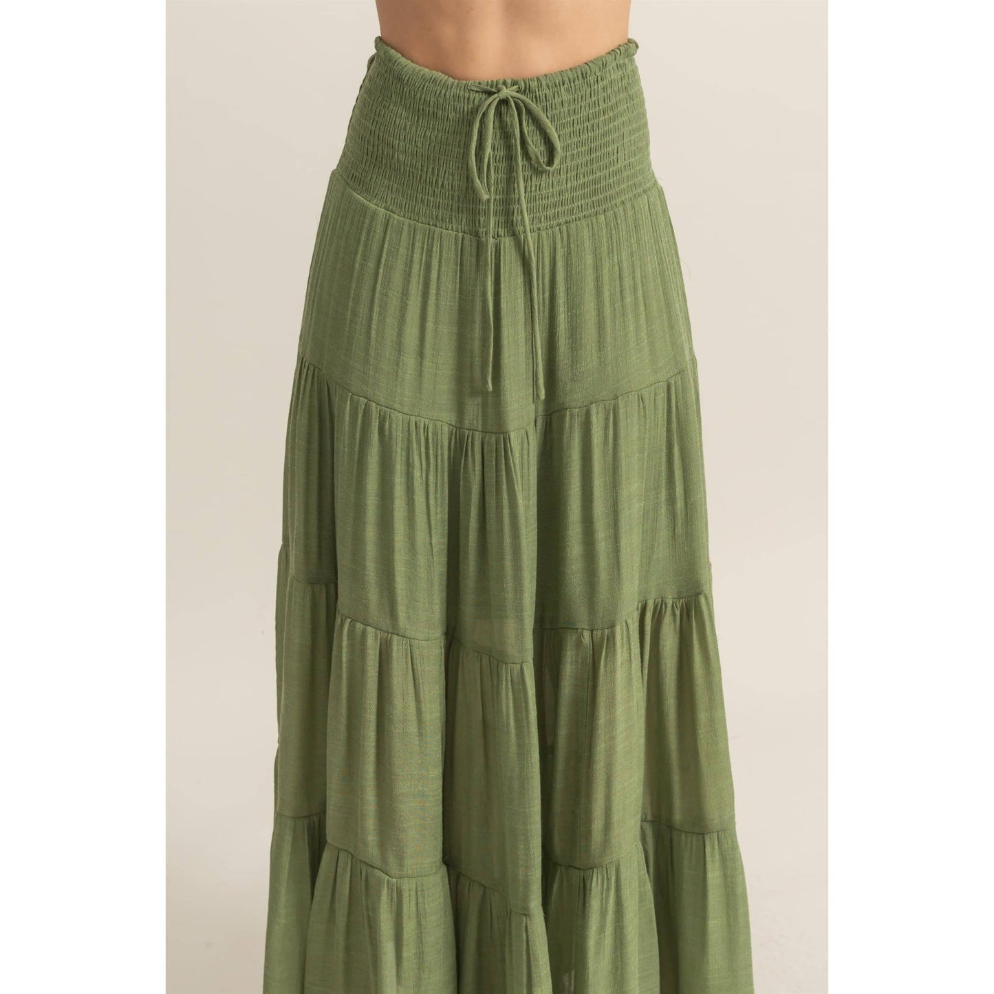 Tiered Maxi Skirt