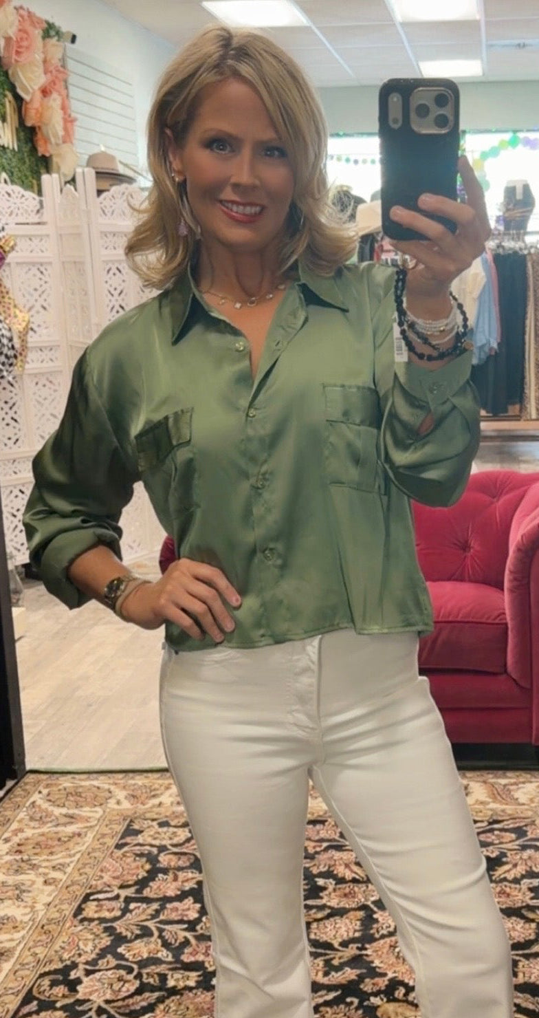 Whitney White Flare Jeans