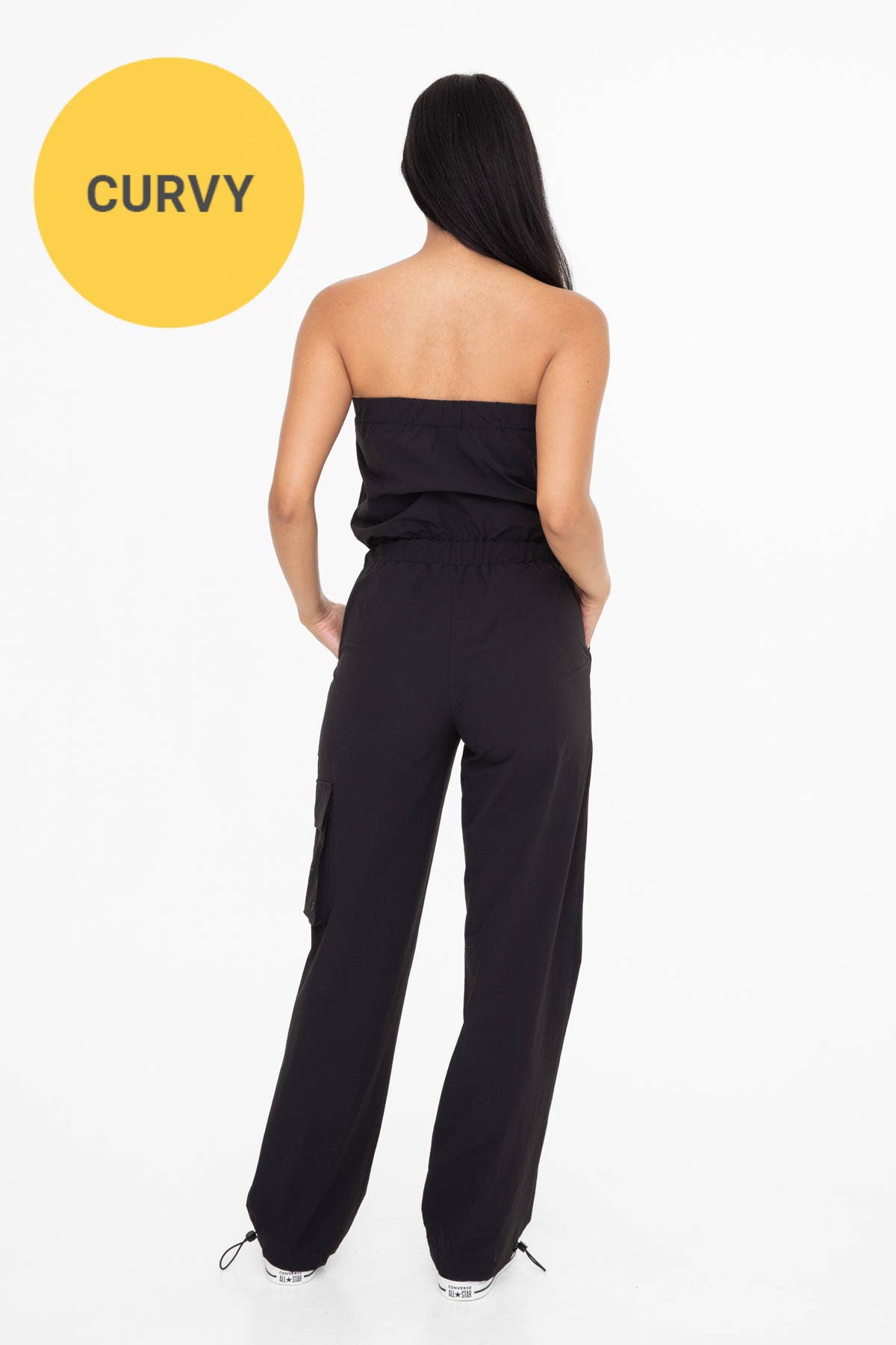 Strapless Cargo Active Jumpsuit