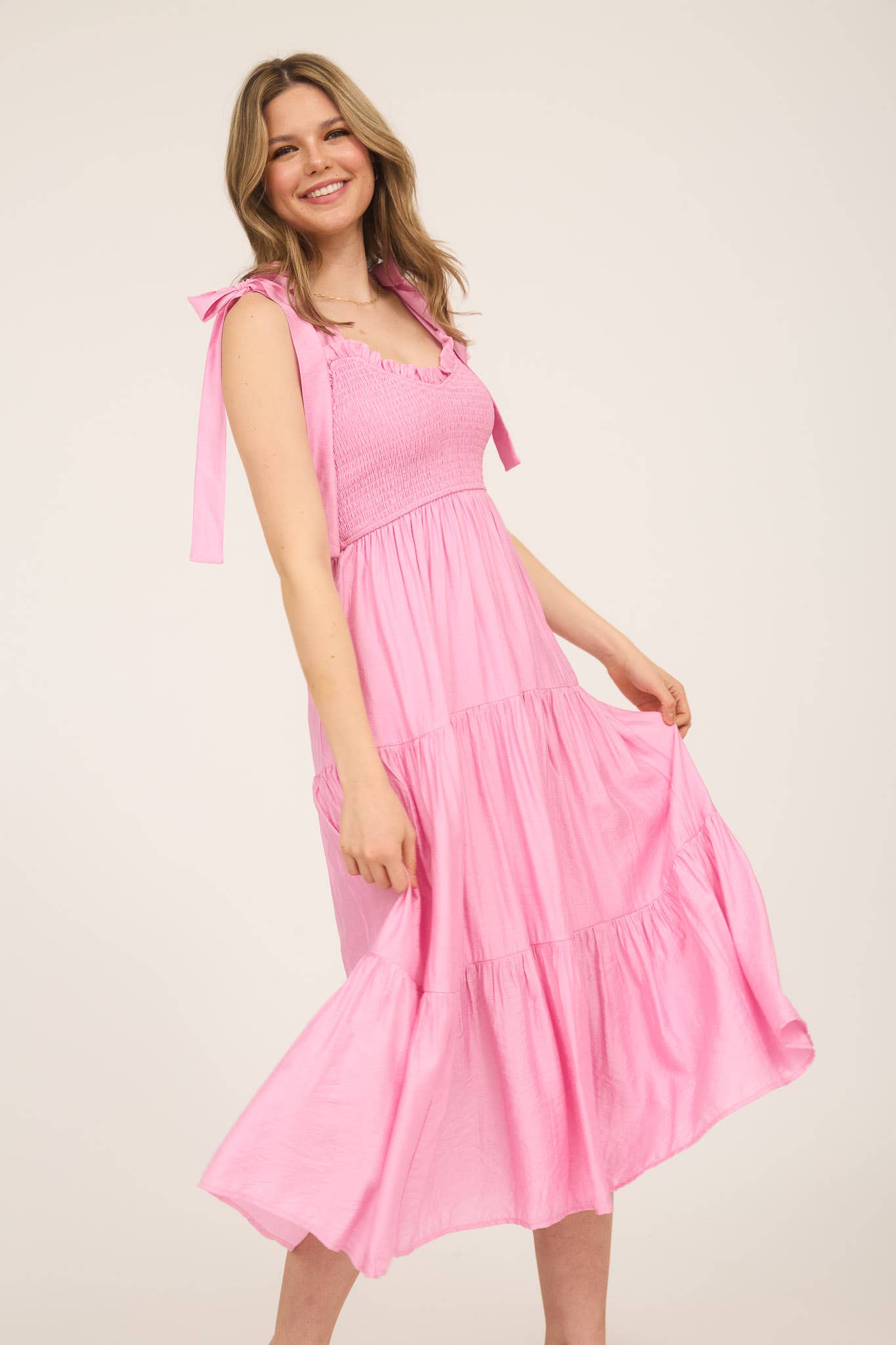 SWEETHEART TIERED MAXI DRES