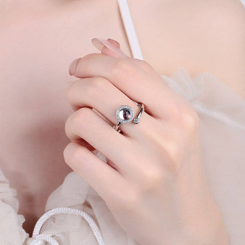 Moonstone Spinner Ring