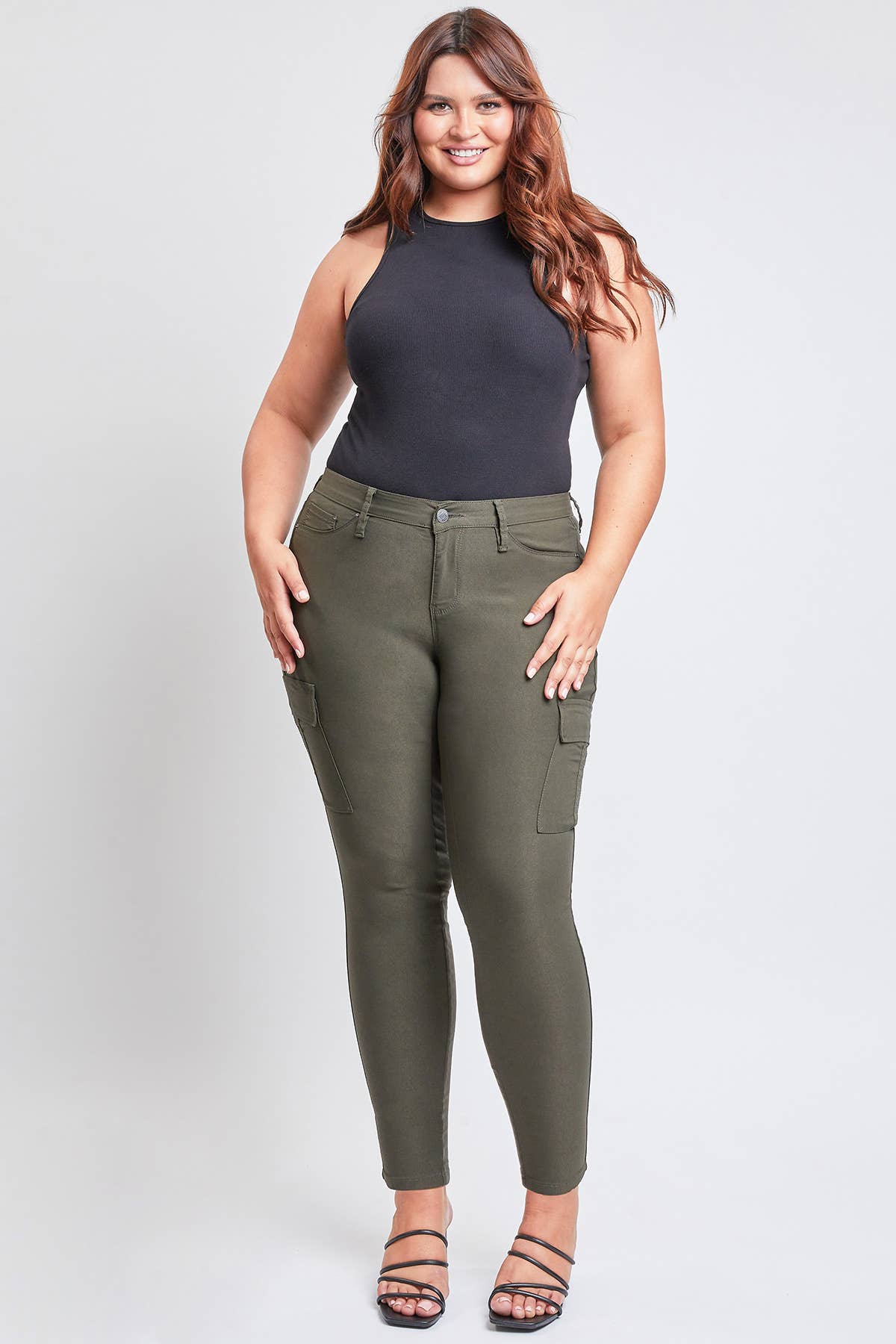 Junior Plus Hyperstretch Forever Color Cargo Jeans