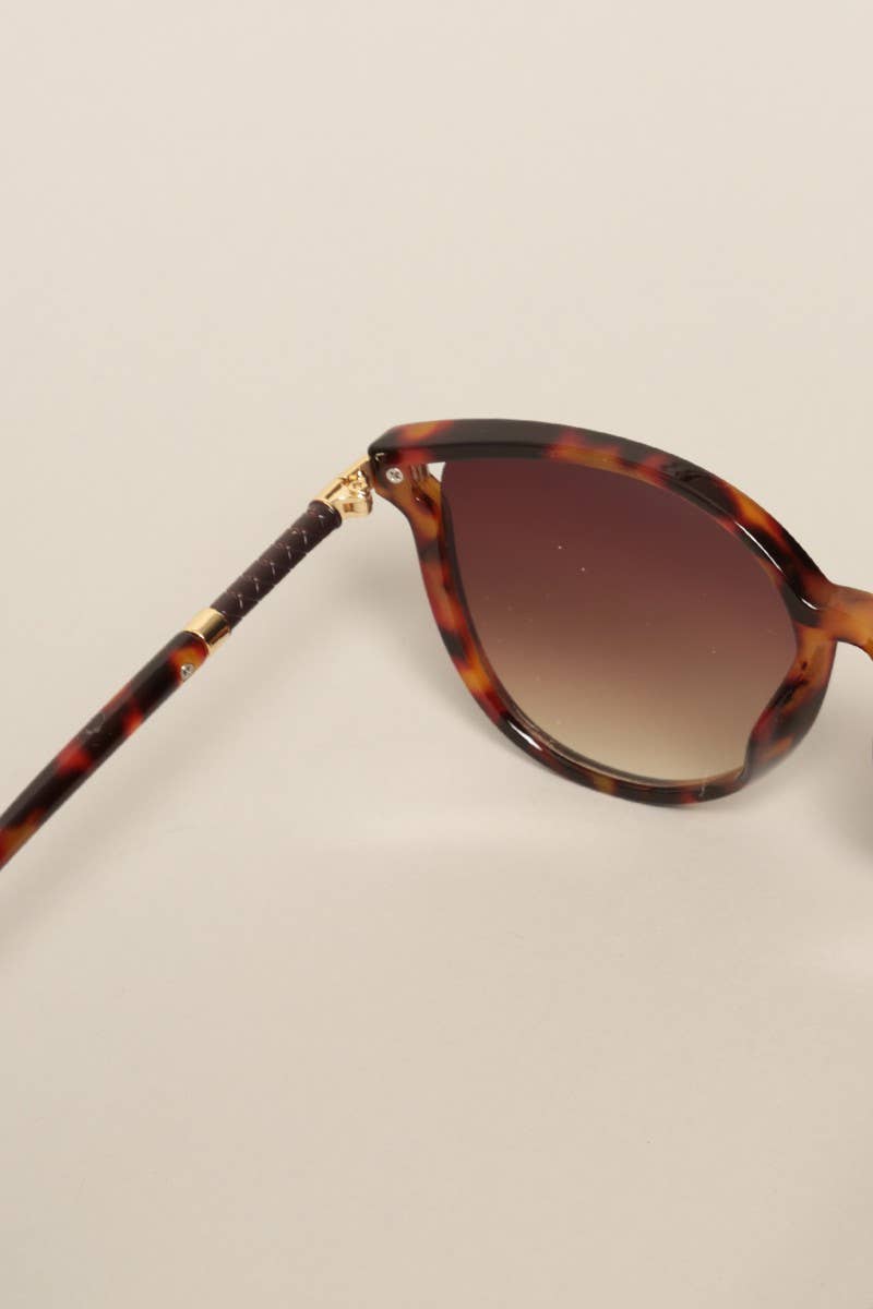 Women's Round Temples Gradient Sunglasses