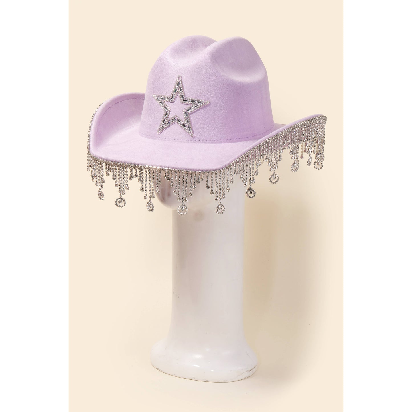 Rhinestone Star Fringe Cowboy Hat