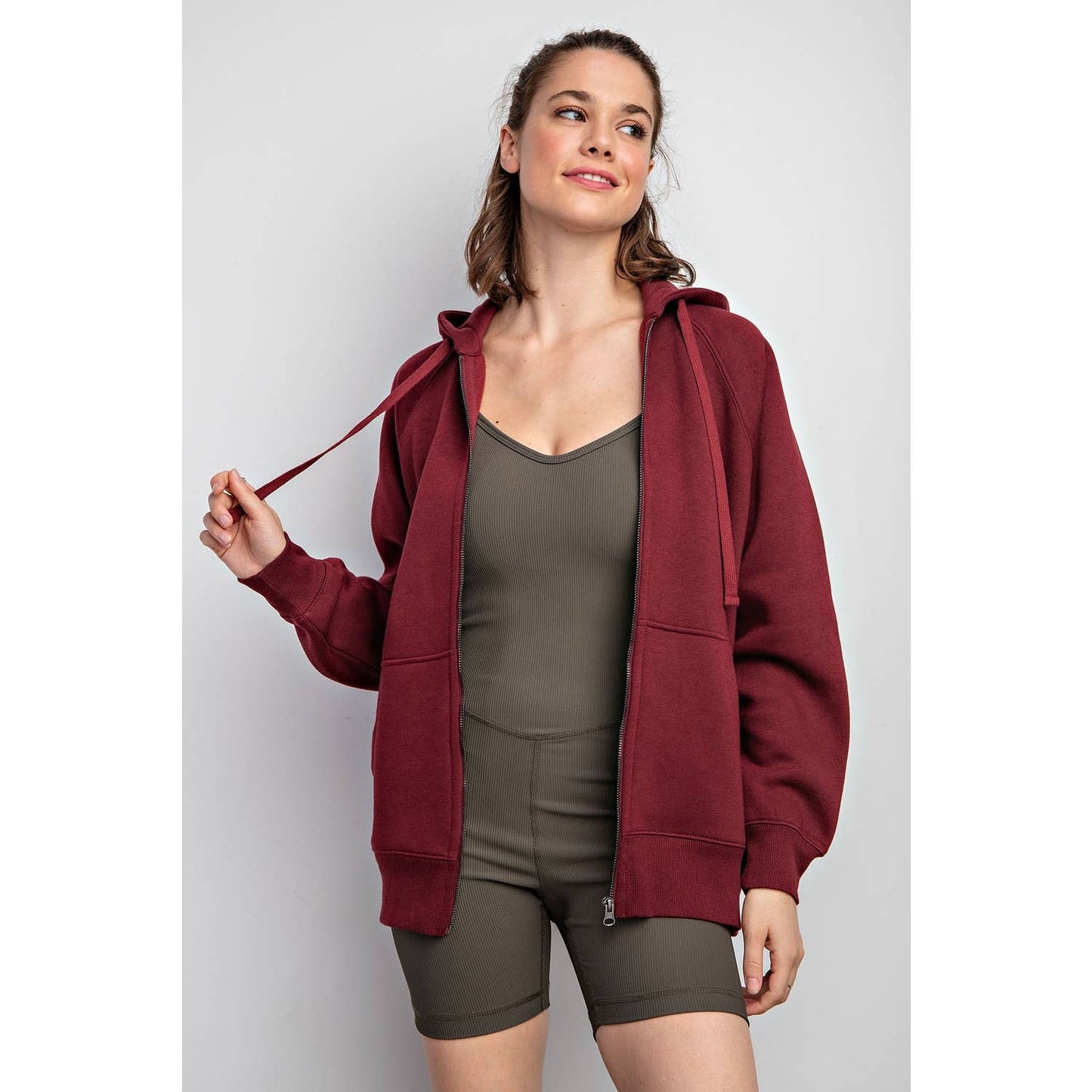 FRENCH TERRY FULL ZIP HOODIE JACKET