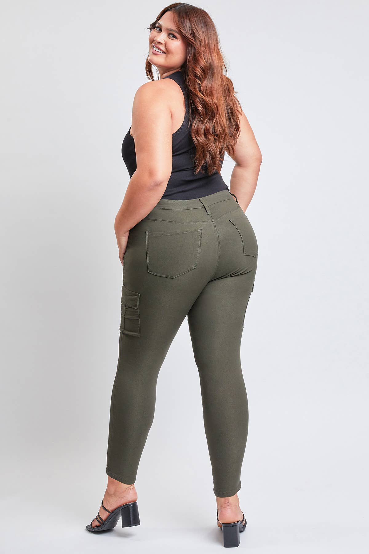 Curvy Hyperstretch Cargo Jeans
