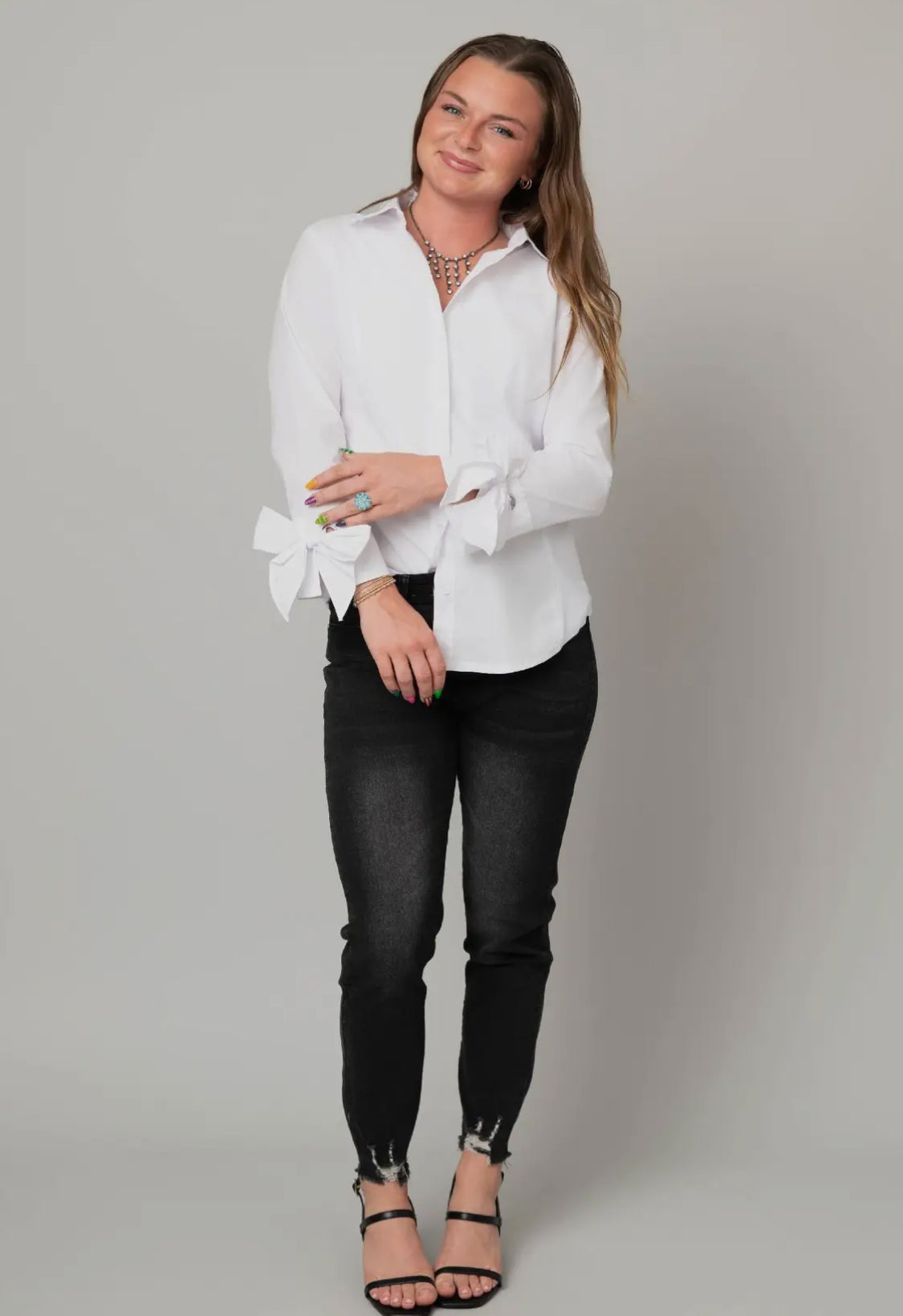 Buttons and Bows Blouse