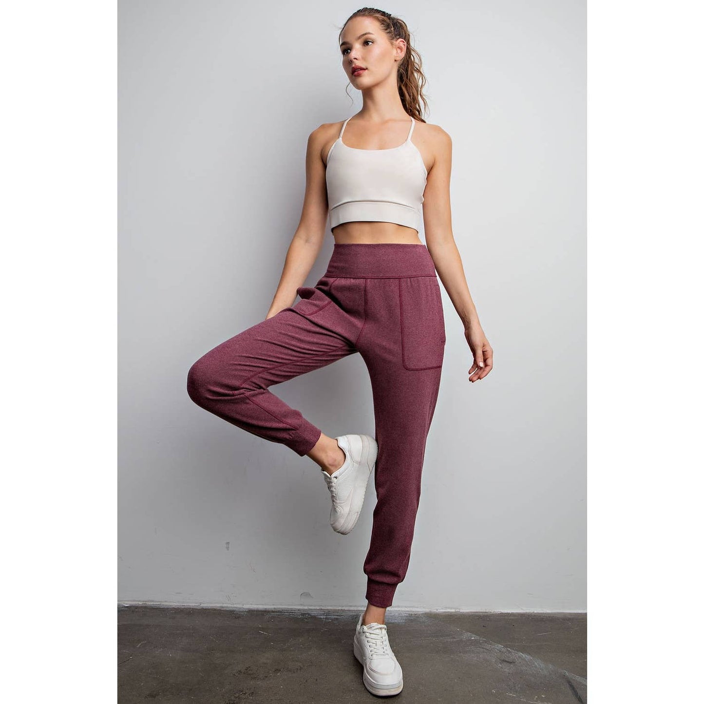 RIB BRUSH JOGGER PANTS