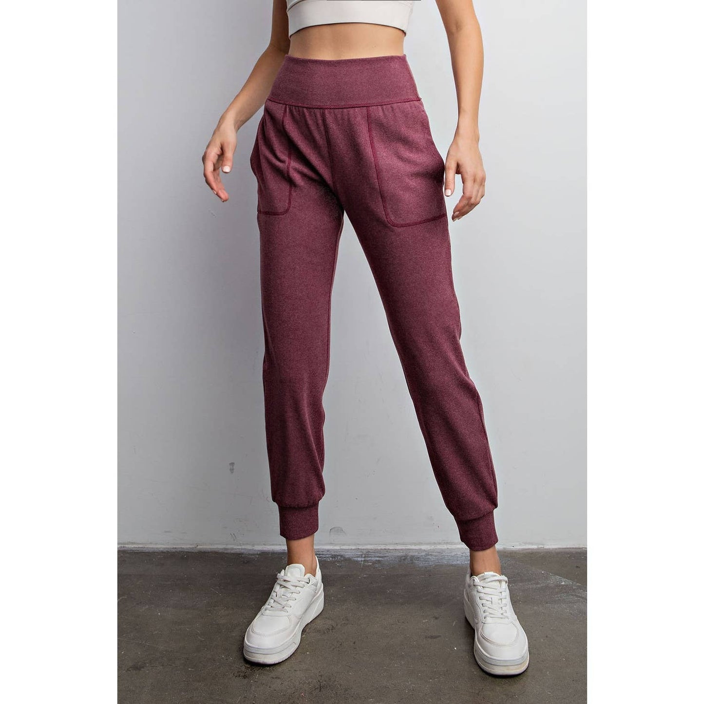RIB BRUSH JOGGER PANTS