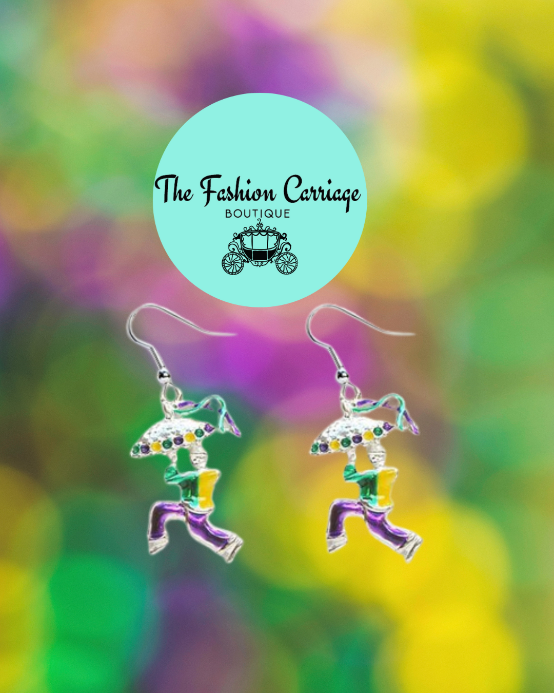 Mardi Gras Earrings