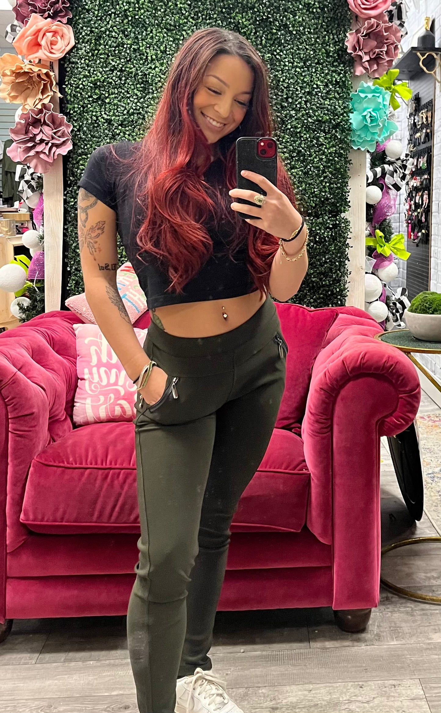 Jasmine zip pocket leggings