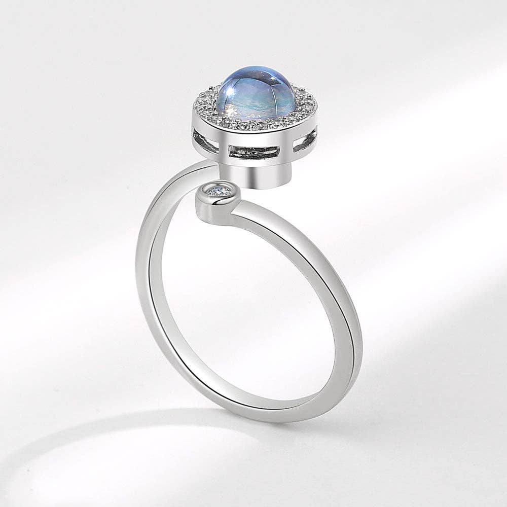 Moonstone Spinner Ring