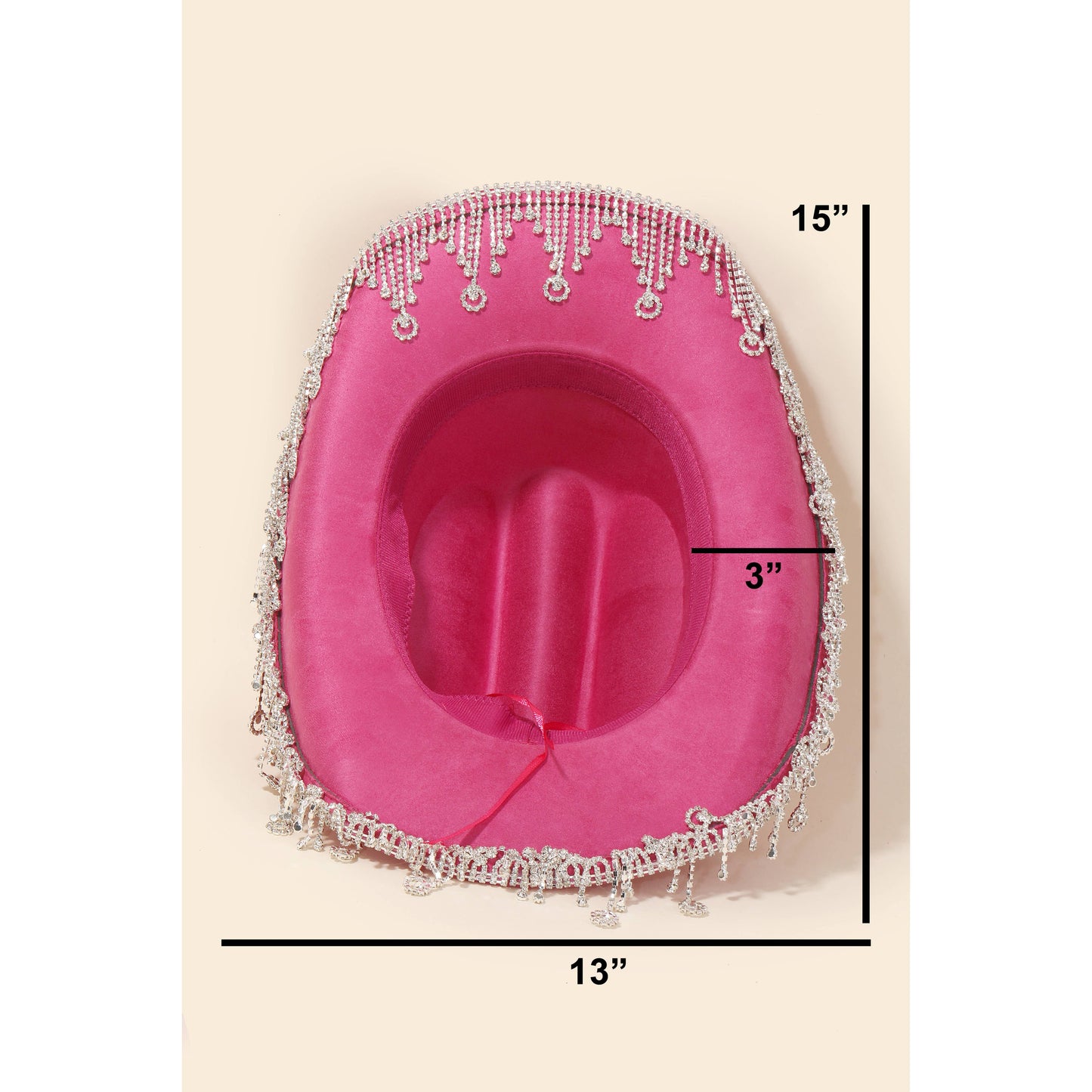 Rhinestone Star Fringe Cowboy Hat