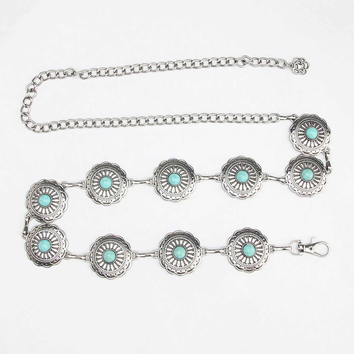 VINTAGE TURQUOISE CHAIN BELTS