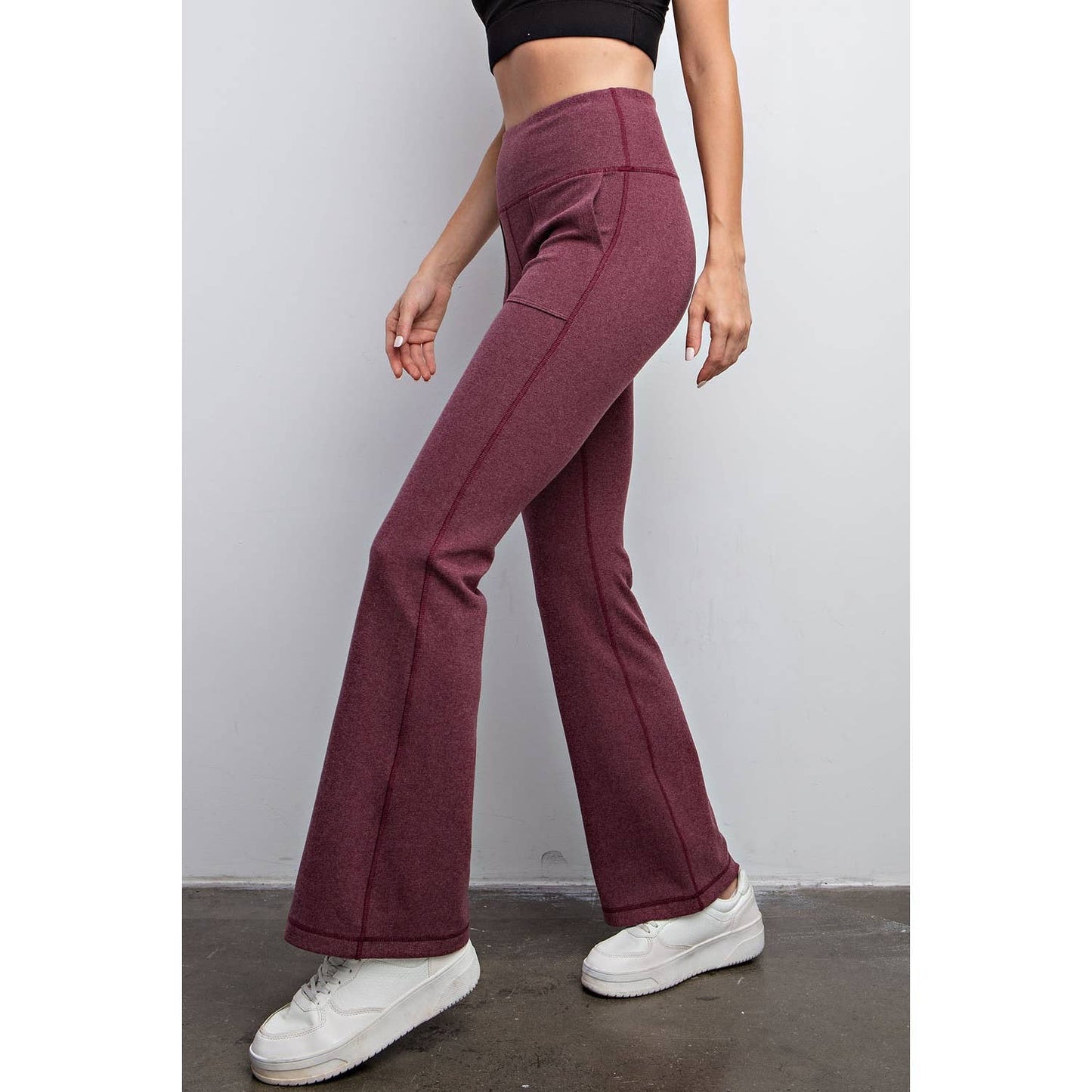 RIB BRUSHED BELL BOTTOM