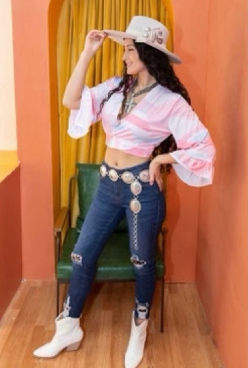 Leopard Patch Ankle Skinnies