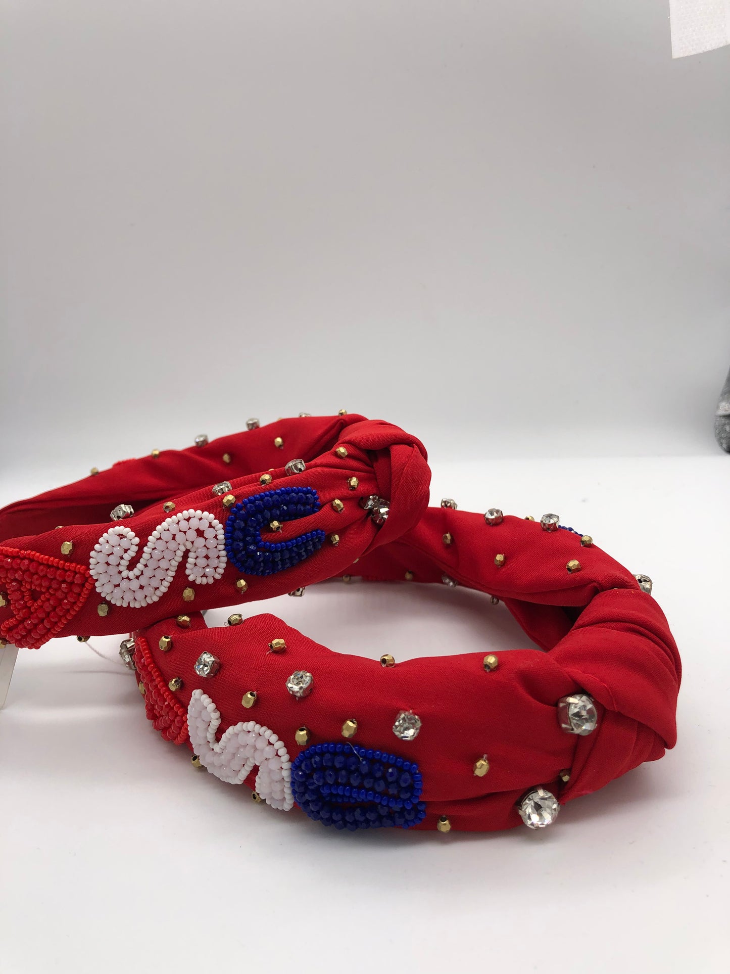 U.S.A. Beaded Headband