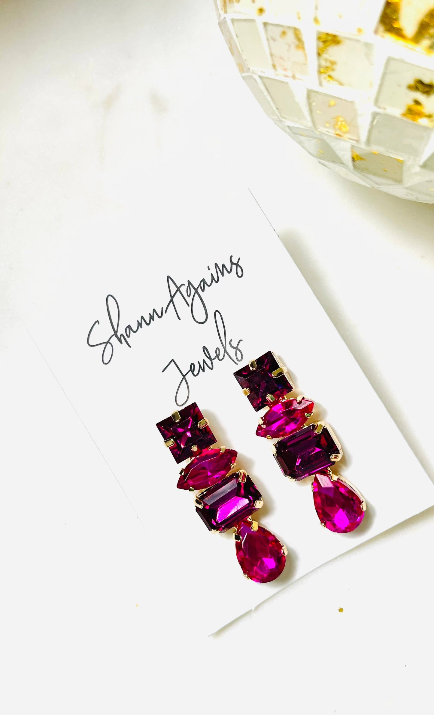 Barbie Pink Rhinestone Earrings