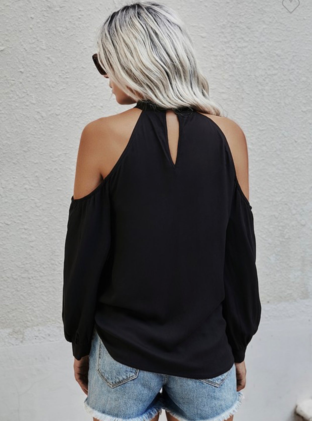 Cold Shoulder V Neck