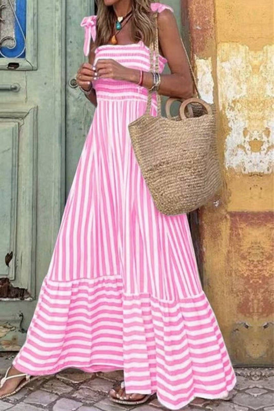 STRIPED MAXI DRESS