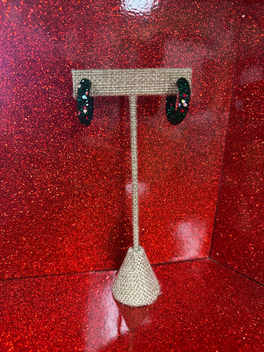 Sparkling Wreath Hoops