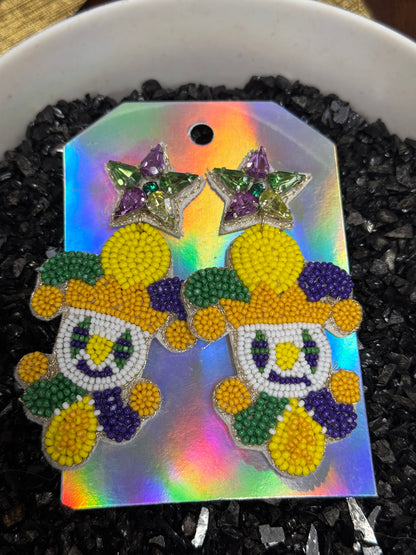 Mardi Gras Earrings