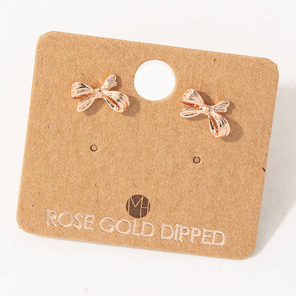 Mini Ribbon Stud Earrings