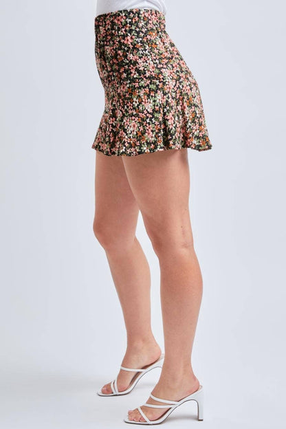 Floral Tier Skort