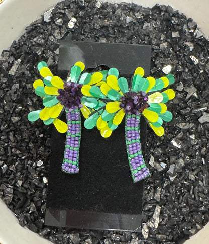 Mardi Gras Earrings