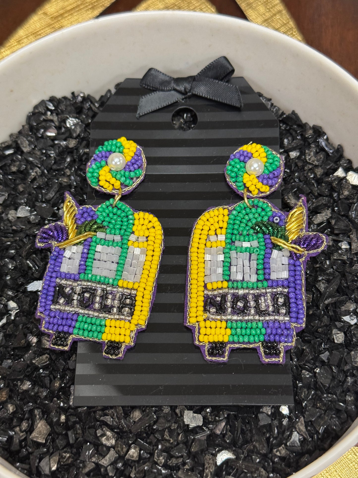 Mardi Gras Earrings