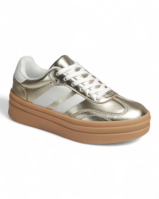 Gold Tennis Shoes