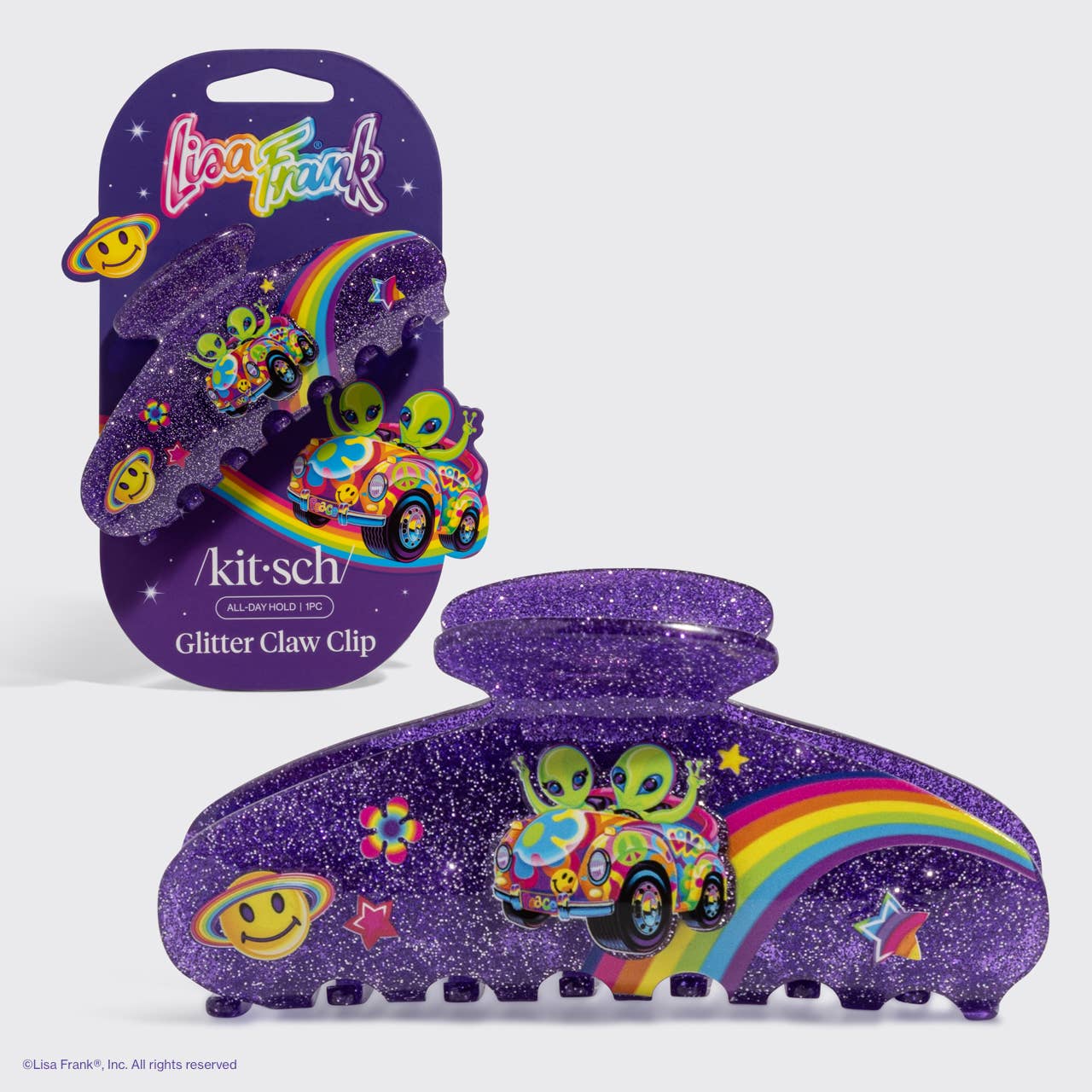 Lisa Frank x Kitsch Glitter Claw Clip in Zoomer™ & Zorbit™ – The