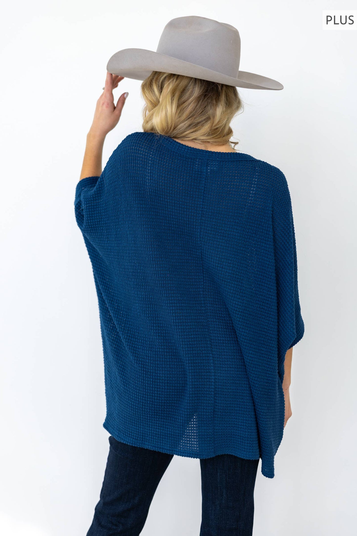 PLUS SIZE Crochet Oversized Relaxed Fit Poncho Top