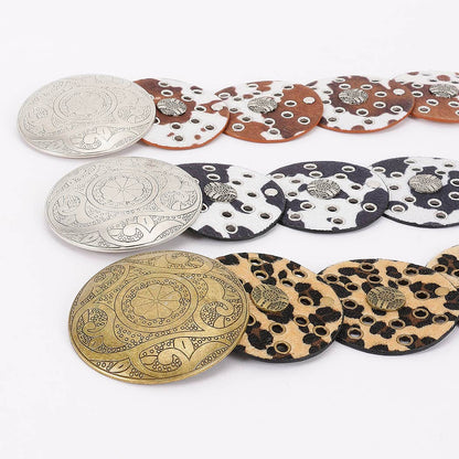 Faux animal Fur Disc Belt