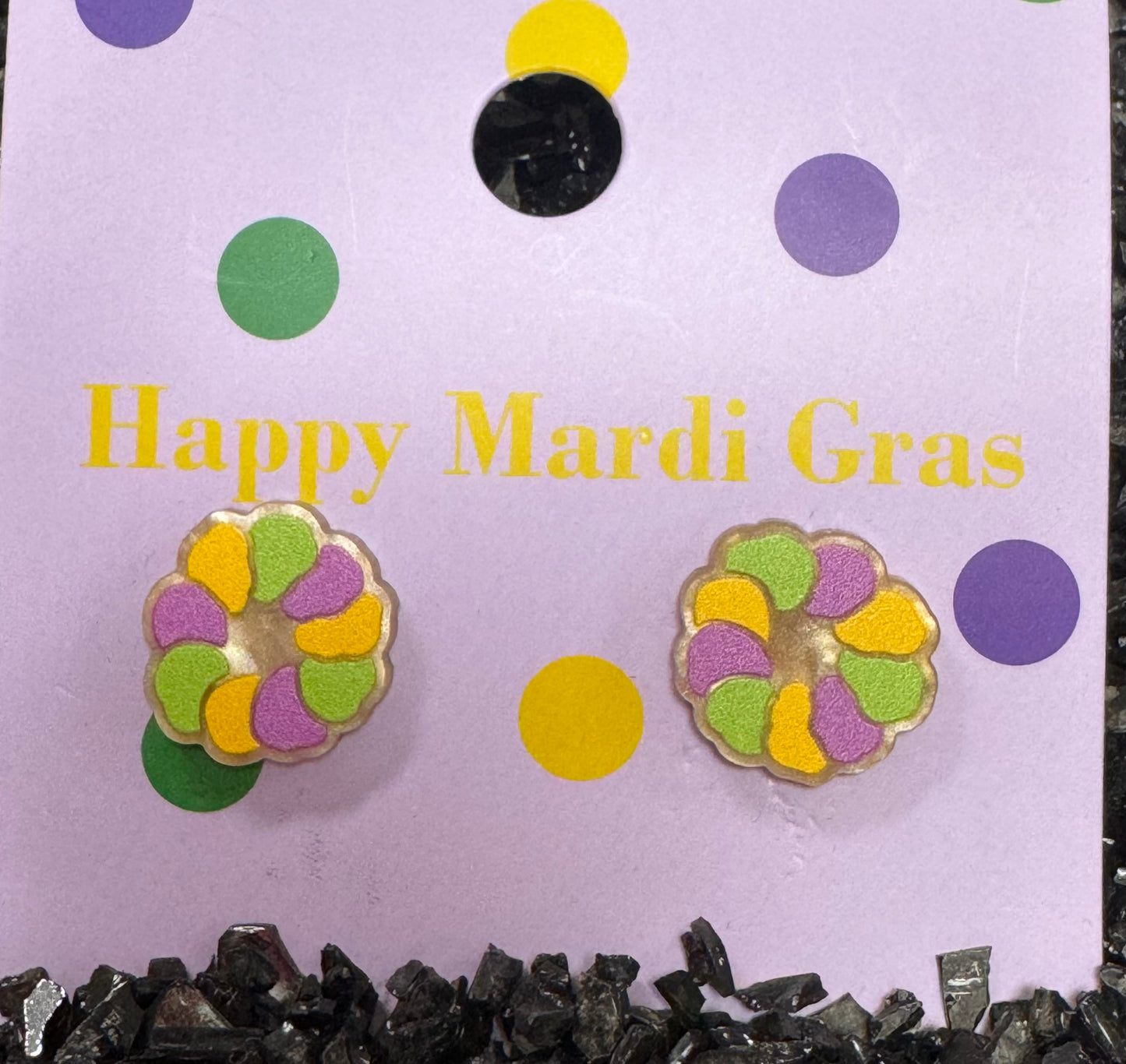 Mardi Gras Earrings