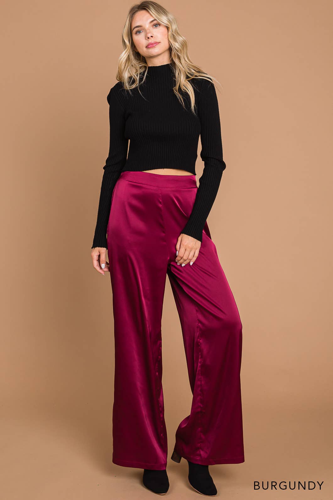 Satin Wide Leg Pants