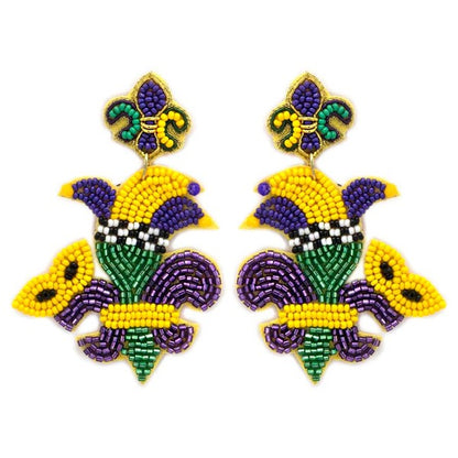 Mardi Gras Earrings