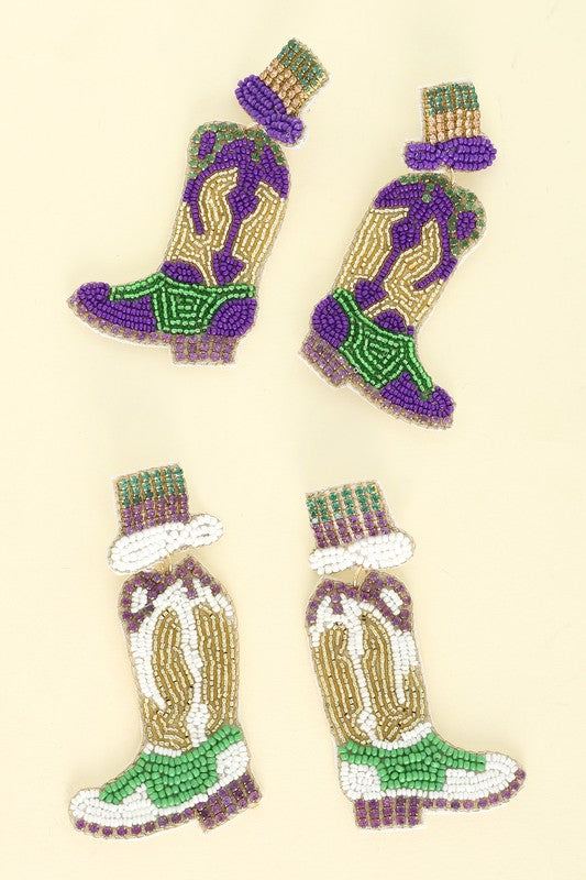 Mardi Gras Earrings