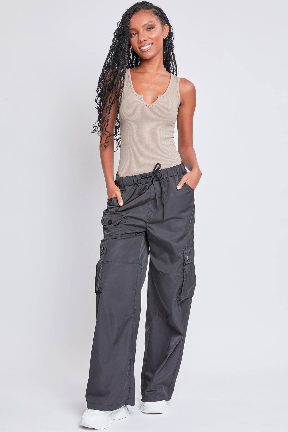 Black Relaxed Cargo Pants