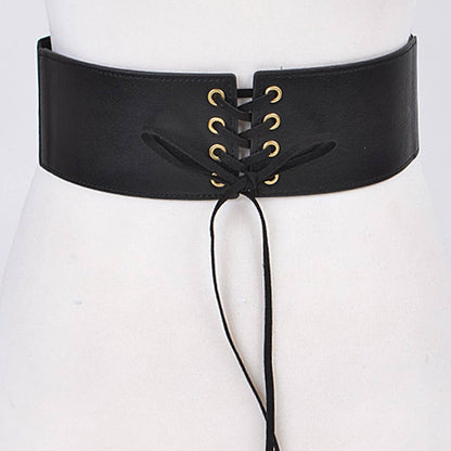 Corset Belt With Ribbon Detail
