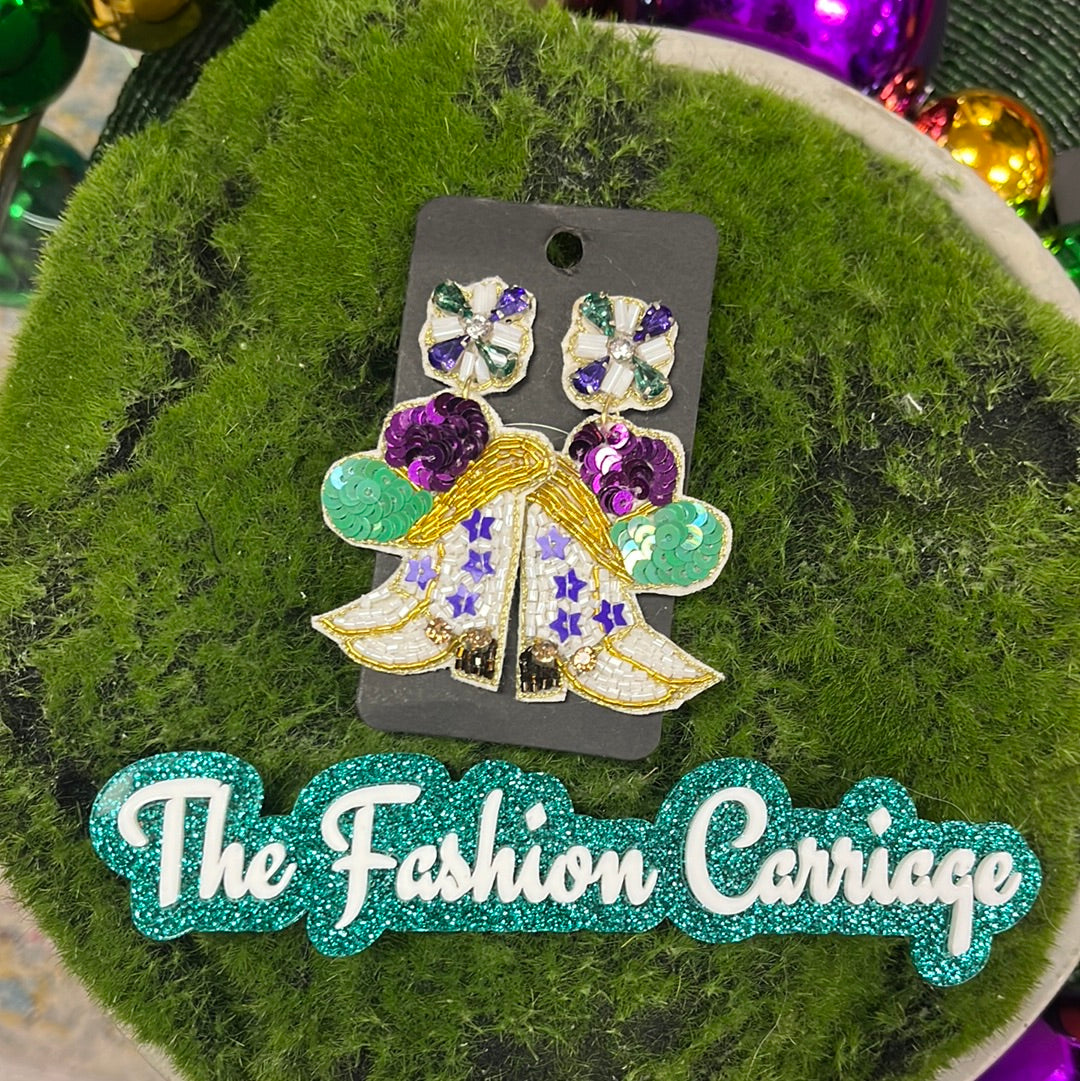 Mardi Gras Earrings