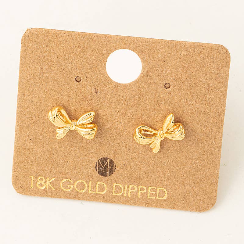 Mini Ribbon Stud Earrings