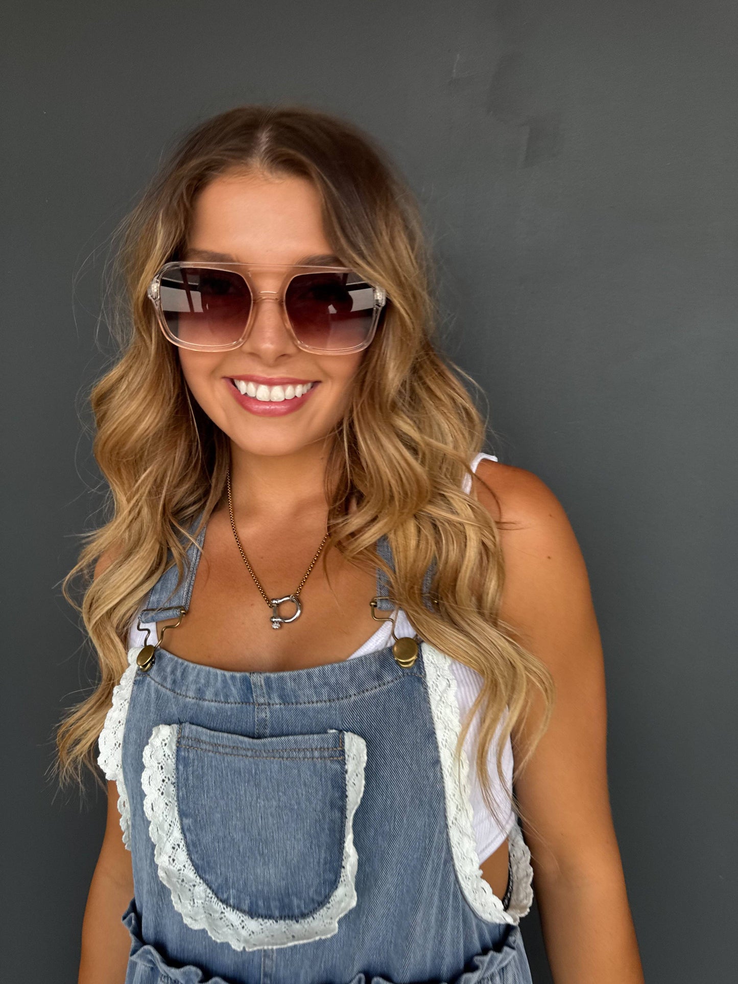 BOHO & LACE DENIM OVERALLS