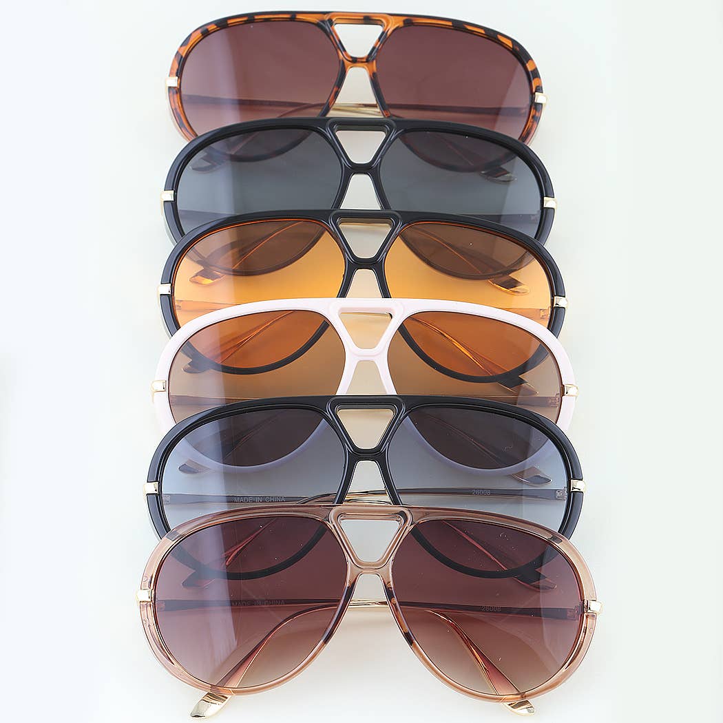 Elegant Round Aviator Sunglasses